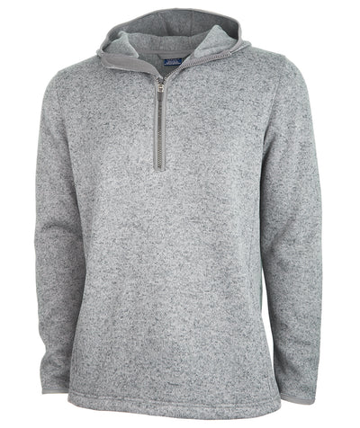 Charles River Men's Heathered Fleece Quarter Zip Hoodie