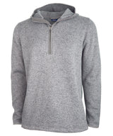 Charles River Men's Heathered Fleece Quarter Zip Hoodie Charles River