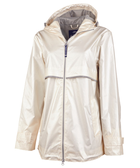 Charles River Women's New Englander Rain Jacket Metallic Charles River