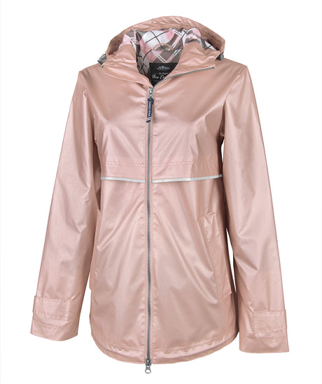Charles River Women's New Englander Rain Jacket with Printed Lining Charles River