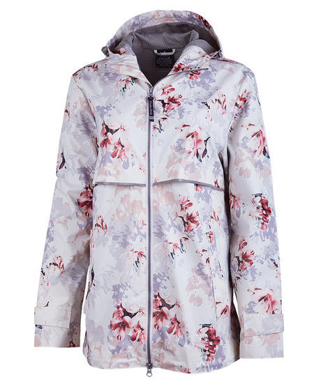 Charles River Women's New Englander Floral Printed Rain Jacket Charles River