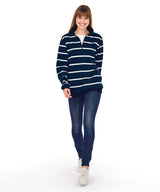 Charles River Women's Crosswind Quarter Zip Print Sweatshirt Charles River