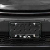 Rico Industries NHL  Anaheim Ducks Black 12" x 6" Chrome License Plate Frame-1