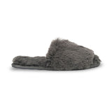 Lemon Women's Waterfront Solid Faux Fur Slide Slippers Lemon