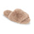 Lemon Women's Waterfront Solid Faux Fur Slide Slippers Lemon