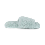 Lemon Women's Waterfront Solid Faux Fur Slide Slippers Lemon