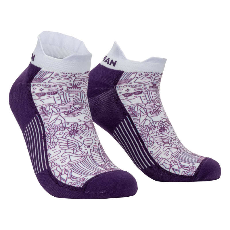 Nathan Signature Speed Tab Low Cut Printed Socks