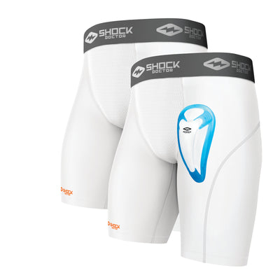 Shock Doctor 2pack Core Compression Short with BioFlex Cup