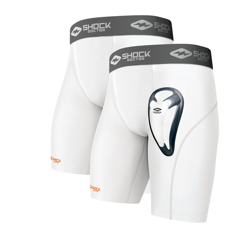 Shock Doctor 2pack Core Compression Short with BioFlex Cup