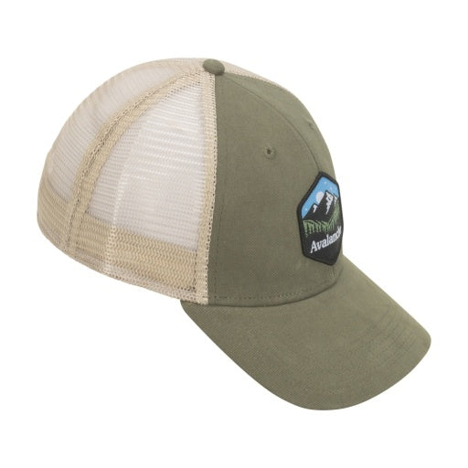 Avalanche Mountain Peak Adjustable Trucker Hat Avalanche