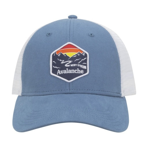 Avalanche Mountain Peak Adjustable Trucker Hat Avalanche