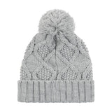 Champion Women's Diamond Cable Cuff Pom Beanie Unisex Accessories Hats & Caps