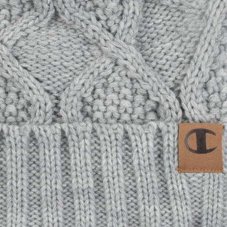 Champion Women's Diamond Cable Cuff Pom Beanie Unisex Accessories Hats & Caps