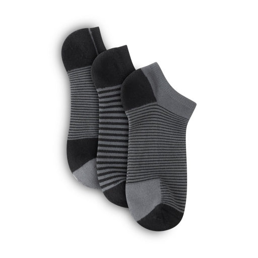 Lemon Women's 3 Pack Runner Powder Ribbed No Show Socks Lemon