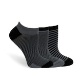 Lemon Women's 3 Pack Runner Powder Ribbed No Show Socks Lemon