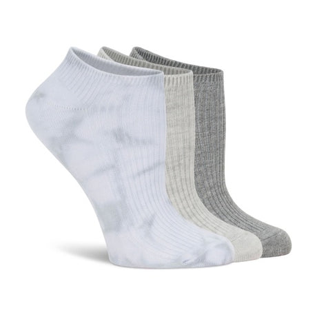 Lemon Women's 3 Pack Non Terry Plant Dyed Low Cut Socks Lemon