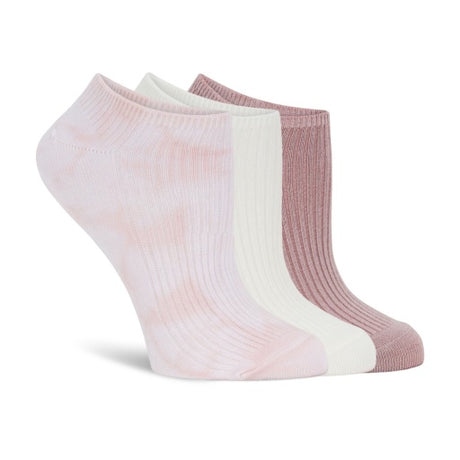 Lemon Women's 3 Pack Non Terry Plant Dyed Low Cut Socks Lemon