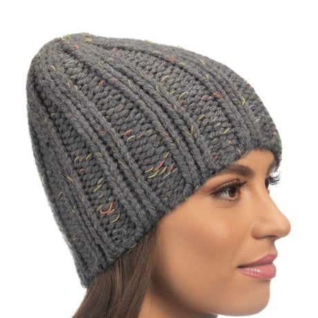 Lemon Women's Speckled Chucky Ribbed Beanie Lemon