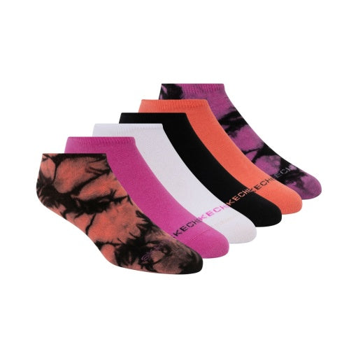 Skechers Women's 6 Pack Non Terry No Show Socks Skechers