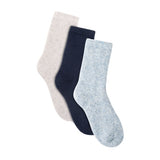 Lemon Women's 3 Pack Wool Hiker Boot Crew Sock Lemon