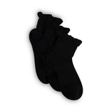 Lemon Women's 3 Pack S Silk Summer Ruffle Anklet Sock Lemon