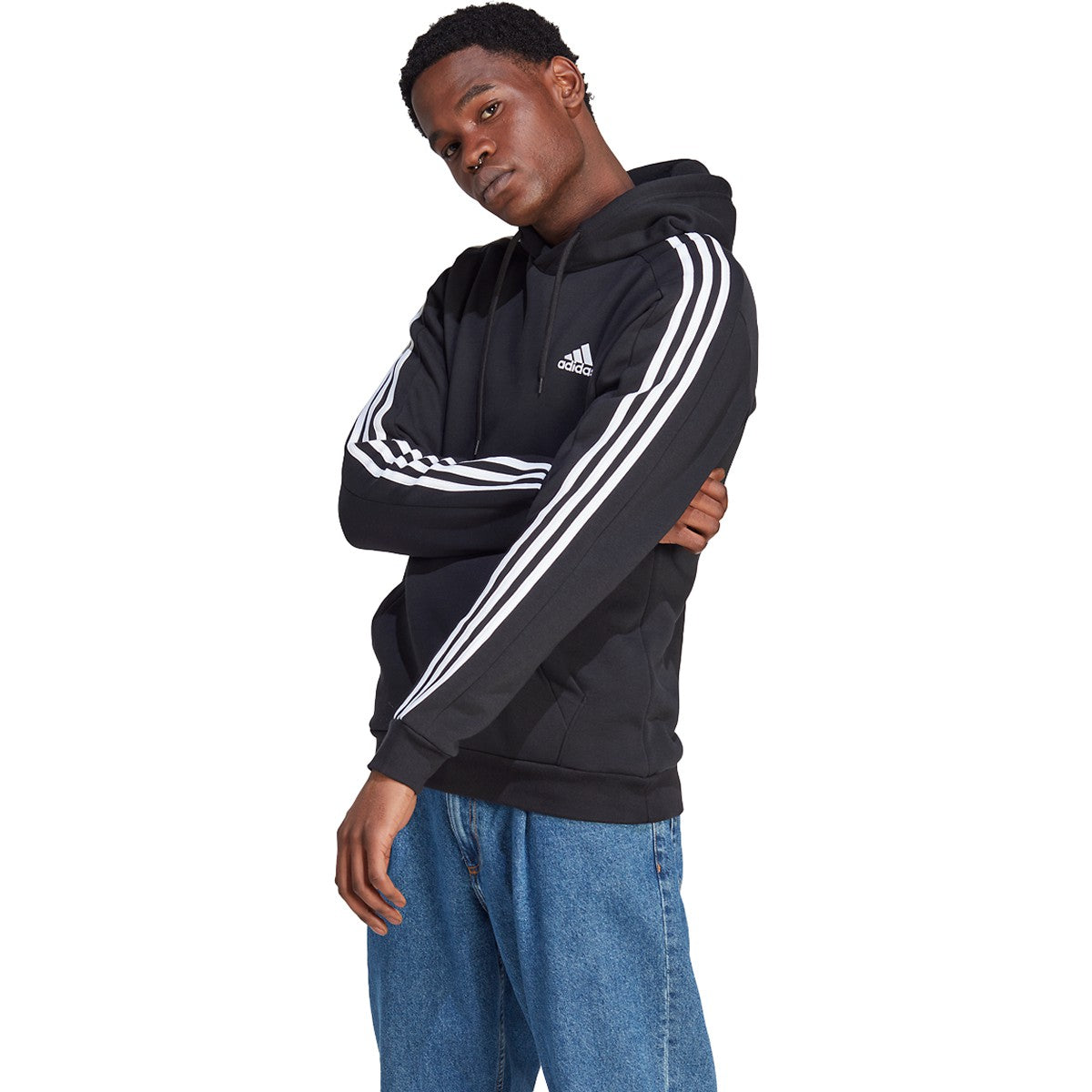 adidas Men's Essentials Fleece 3-Stripes Hoodie adidas