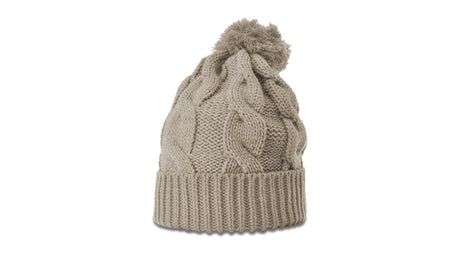 Richardson Chunk Twist Knit Beanie with Cuff & Pom Richardson