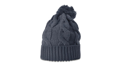 Richardson Chunk Twist Knit Beanie with Cuff & Pom