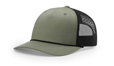 Richardson Five Panel Trucker with Rope Hat