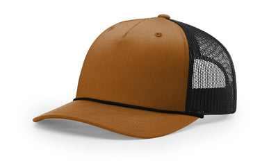 Richardson Five Panel Trucker with Rope Hat
