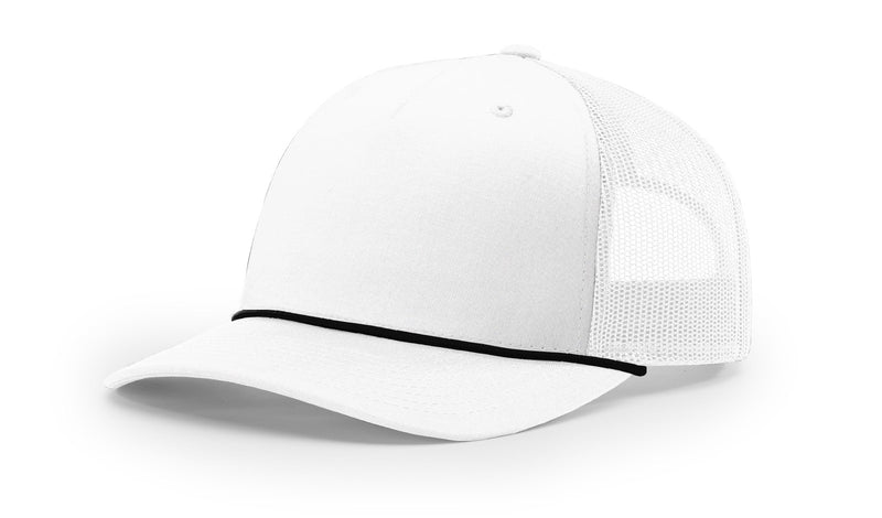 Richardson Five Panel Trucker with Rope Hat