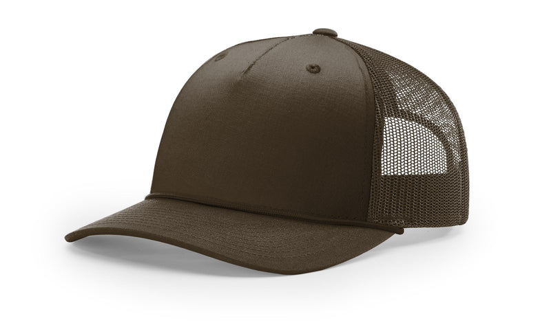 Richardson Five Panel Trucker with Rope Hat