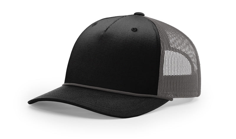 Richardson Five Panel Trucker with Rope Hat