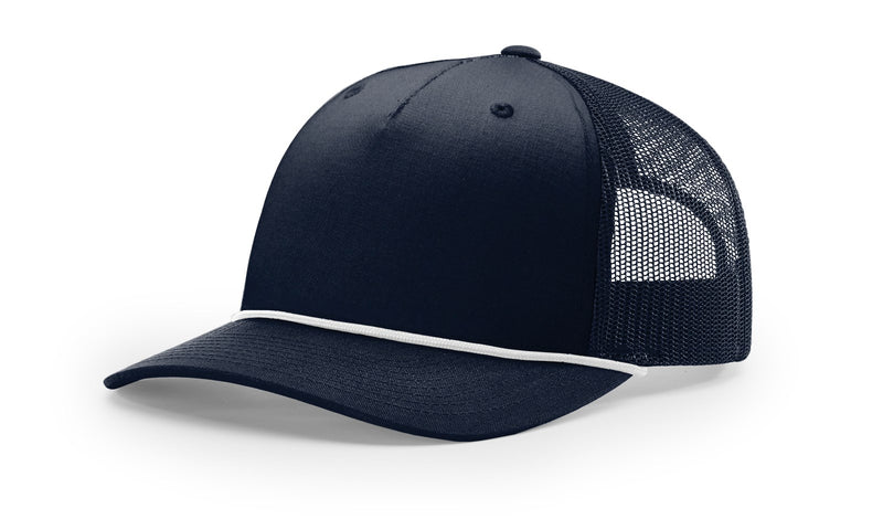 Richardson Five Panel Trucker with Rope Hat
