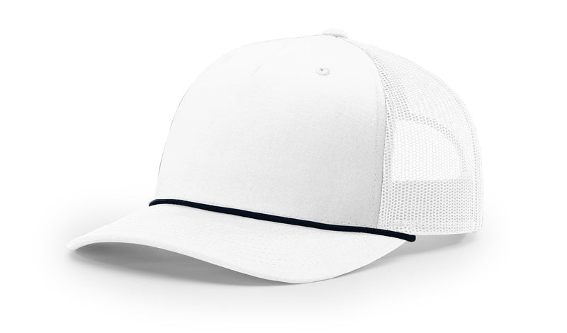 Richardson Five Panel Trucker with Rope Hat