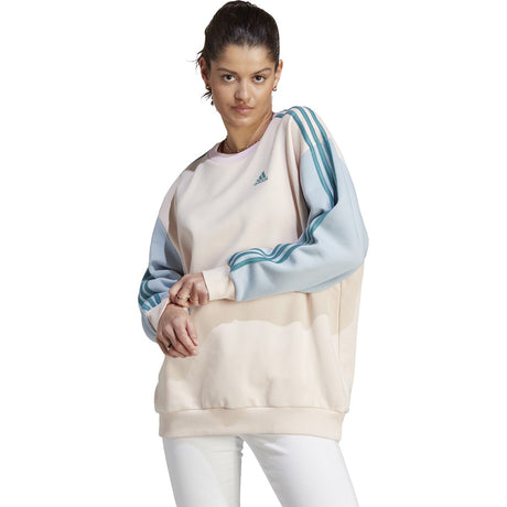 Adidas Women’s 3-Stripes Oversized Fleece Sweatshirt adidas