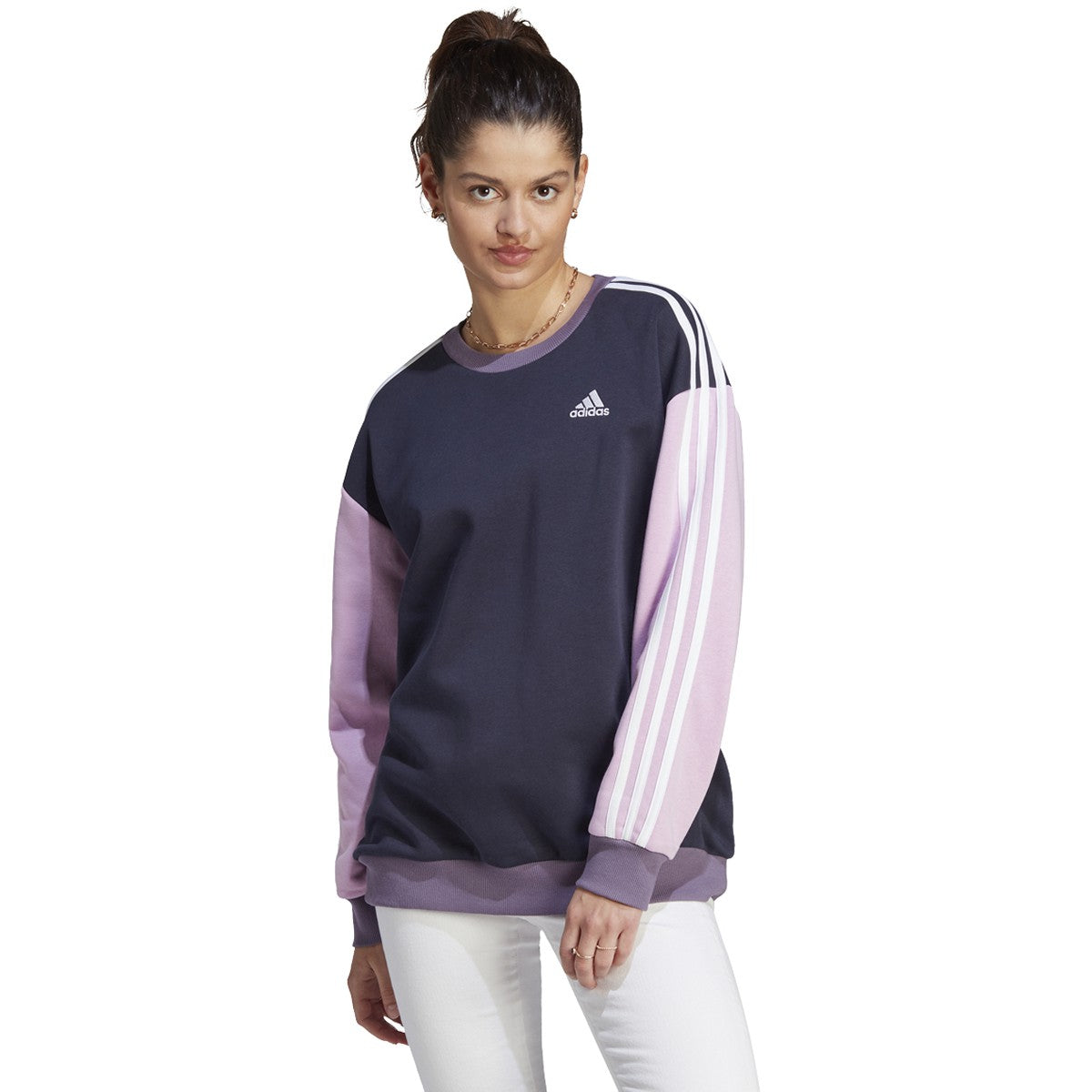 Adidas Women’s 3-Stripes Oversized Fleece Sweatshirt adidas