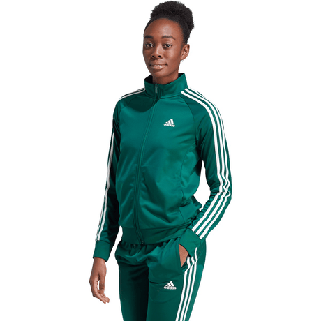 adidas Women's Warm-Up Tricot Slim 3-Stripes Track Jacket adidas