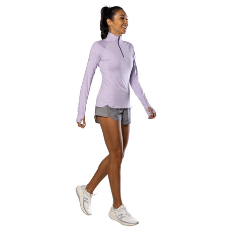 Nathan Sports Women's Tempo 1/4 Zip 2.0 Long Sleeve Womens Apparel Sweatshirts & Fleece