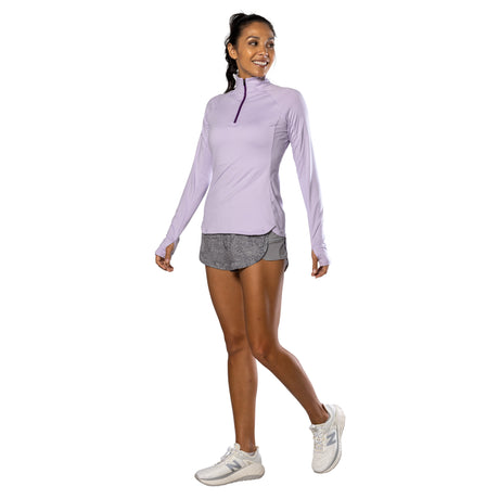 Nathan Sports Women's Tempo 1/4 Zip 2.0 Long Sleeve Womens Apparel Sweatshirts & Fleece