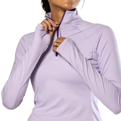 Nathan Sports Women's Tempo 1/4 Zip 2.0 Long Sleeve Womens Apparel Sweatshirts & Fleece