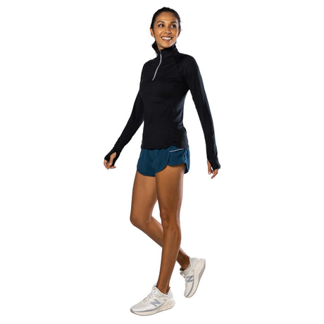Nathan Sports Women's Tempo 1/4 Zip 2.0 Long Sleeve Womens Apparel Sweatshirts & Fleece
