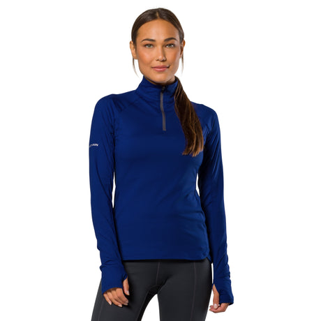 Nathan Sports Women's Tempo 1/4 Zip 2.0 Long Sleeve Womens Apparel Sweatshirts & Fleece