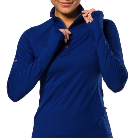 Nathan Sports Women's Tempo 1/4 Zip 2.0 Long Sleeve Womens Apparel Sweatshirts & Fleece