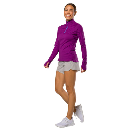 Nathan Sports Women's Tempo 1/4 Zip 2.0 Long Sleeve Womens Apparel Sweatshirts & Fleece