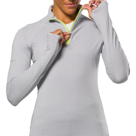 Nathan Sports Women's Tempo 1/4 Zip 2.0 Long Sleeve Womens Apparel Sweatshirts & Fleece
