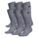 adidas Men's Athletic Cushioned 6-Pack Crew Socks adidas