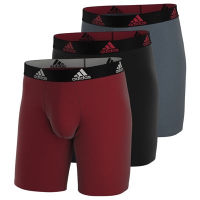 adidas Men's Performance 3-Pack Long Boxer Brief
