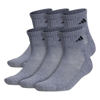 adidas Men's Athletic Cushioned 6-Pack Quarter Socks