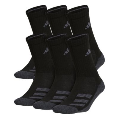 adidas Youth Cushioned Angle Stripe 6-Pack Crew Socks adidas
